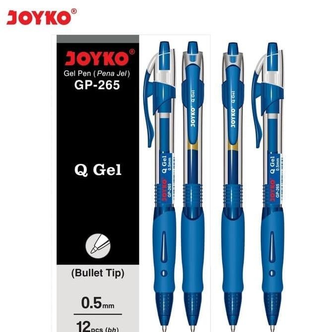 

Produk Baru!! Gel Pen Pulpen Pena Joyko GP-265 Blue Q Gel 0.5 mm 1 Box 12 Pcs