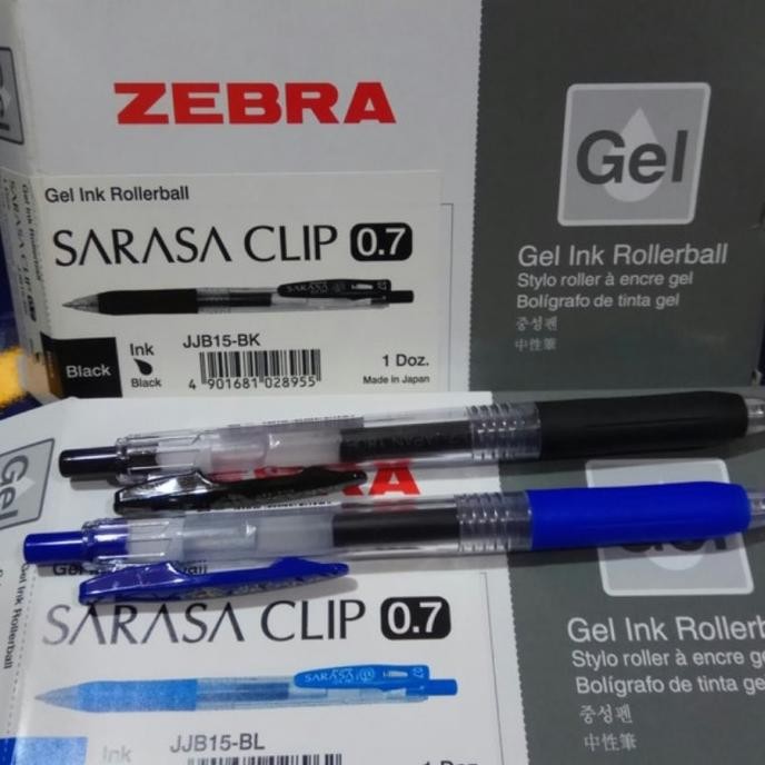 

Produk Baru!! pulpen sarasa 0.7 zebra Pen 1Box(12pcs) Hitam/Biru pilih
