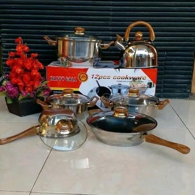Siap Kirim Panci set terdiri dari 12 Pcs Happy Call