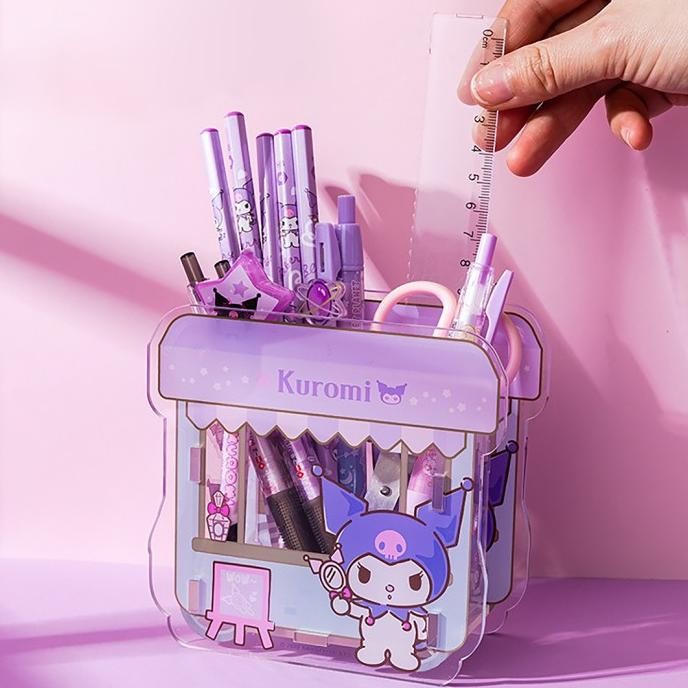 

Tokkado Sanrio Mise Desk Pen Holder Tempat Pulpen Alat Tulis Diy Lucu Stok Terbatas