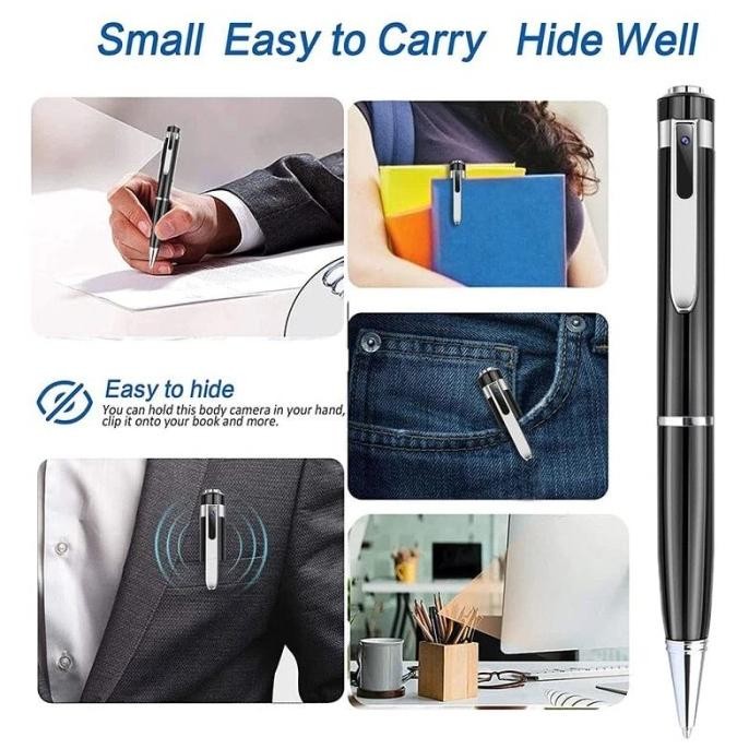 

Kamera Spy Pulpen Mini Portabel Full Hd 1080P, Kamera Perekam Video Digital Mikro Original Stok Terbatas