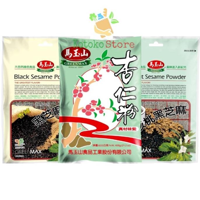 

greenmax black sesame powder / walnut sesame powder / almond meal / greenmax sereal wijen hitam termurah