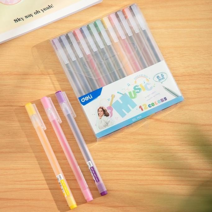 

Produk Baru!! Gel pen 12 warna DELI Agnes Mo Gel pen set 12 warna edisi spesial agnes mo Pena 0.5 Pulpen 0.5 mm Ballpen Gel Pen gel bolpoint Ballpoint tinta gel Ball point 0.5mm
