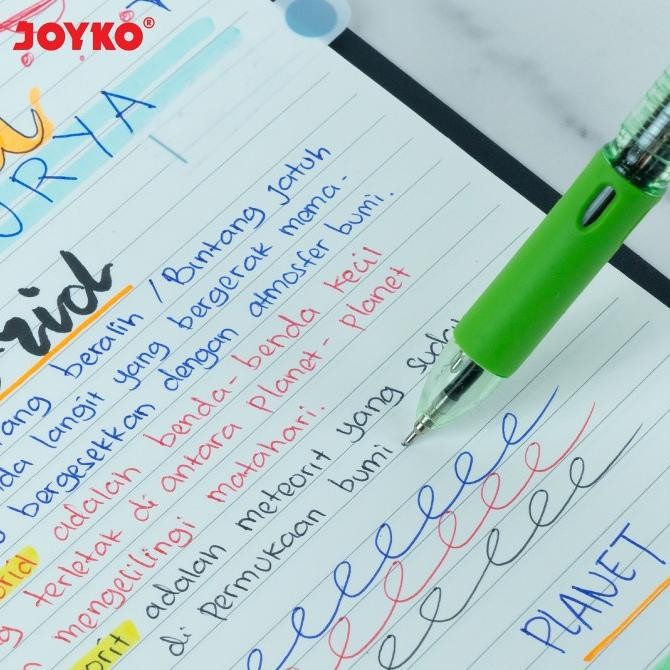 

Joyko Ball Pen 3 Colours Trico Pulpen 3 Warna Joyko Bp-199 [12Pcs] Stok Terbatas