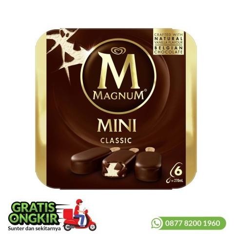 

walls magnum mini classic almond, white almond, classic 6 x 45 ml termurah