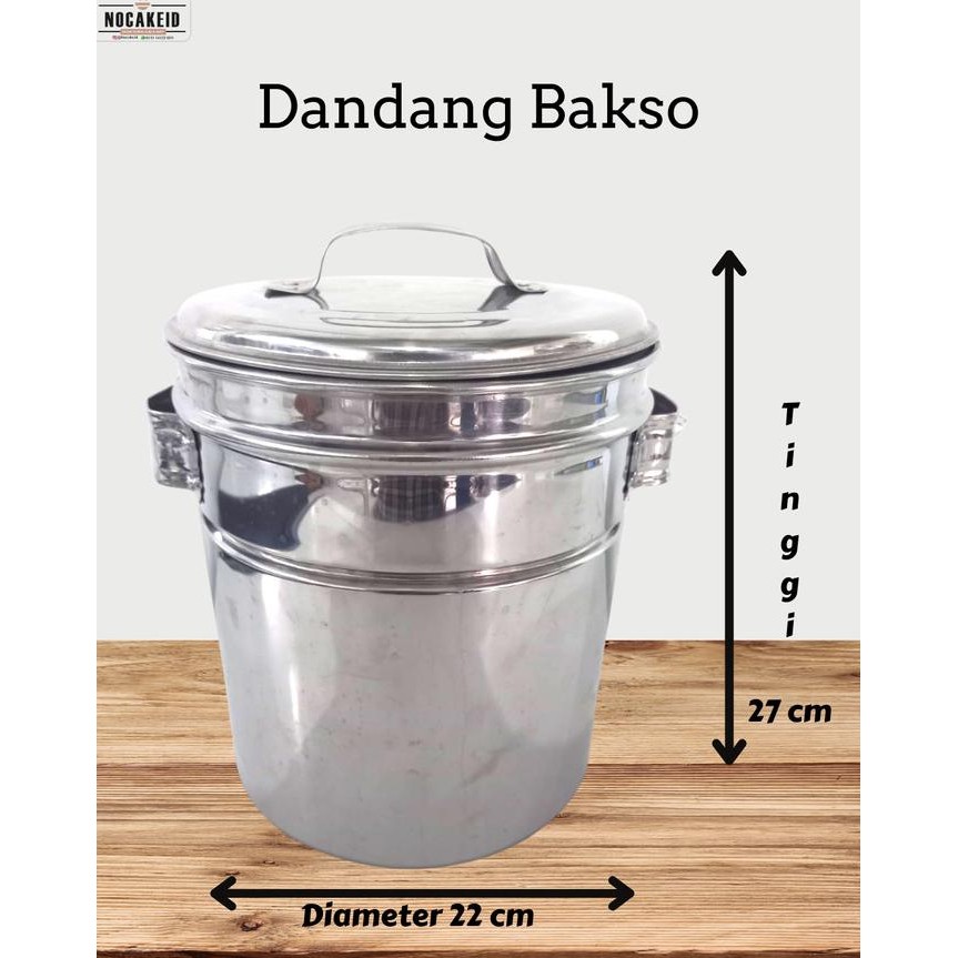 Siap Kirim dandang bakso mini stainless dandang bakso panci bakso