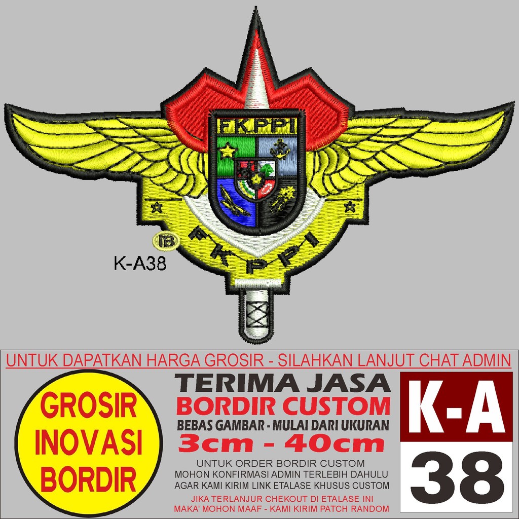 PATCH BORDIR LOGO K-A38 FKPPI GM - GIB REVIEW/TESTIMONI