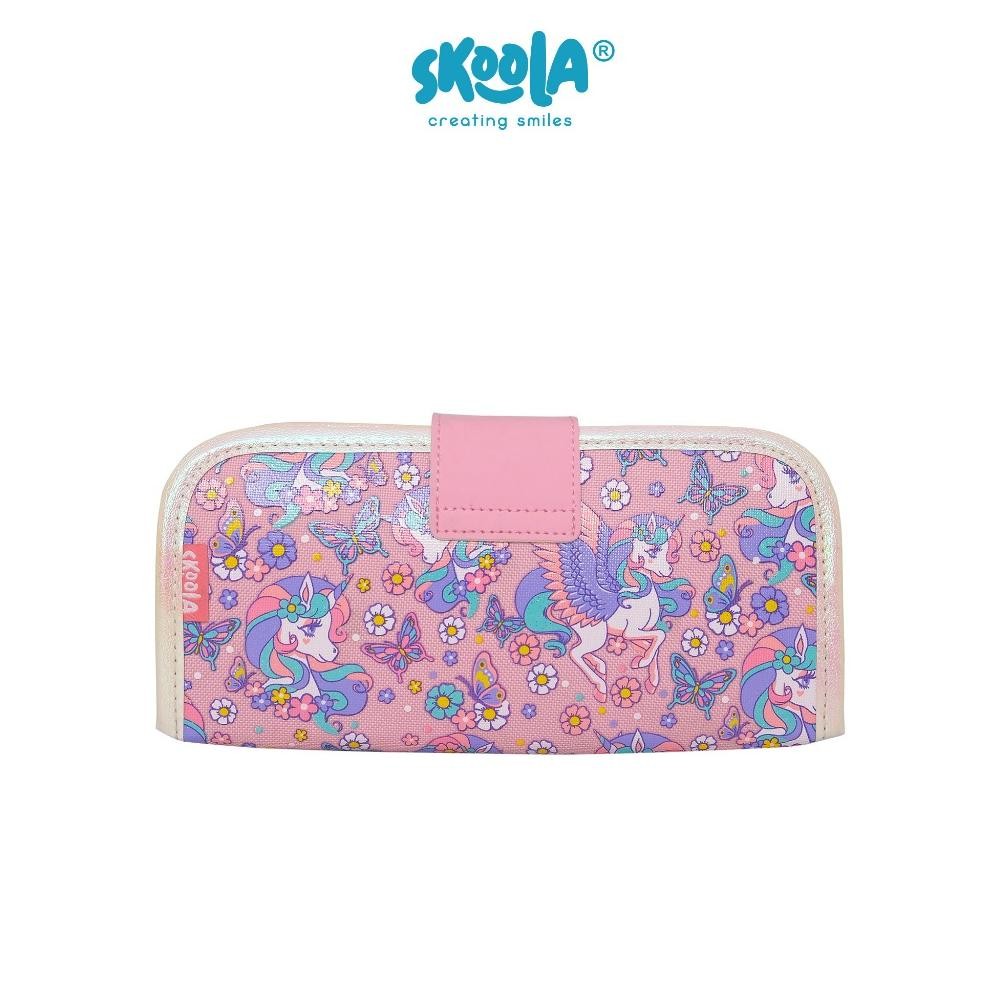 

TERMURAH Skoola Tempat Pensil Lipat 3 Pencil Case Threefold Anak Perempuan Lucu Unicorn Cat - Pensy Na-138