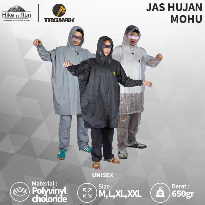 Jas Hujan Poncho Tromax Raincoat Mohu