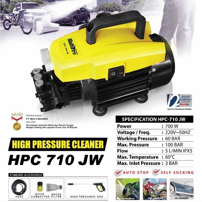 Ready Cuci Mobil HPC710ZM Multipro HPC 710 ZM High Pressure Jet Cleaner