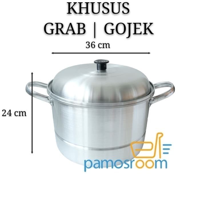 BISA E-FAKTUR U 36cm Dandang Serbaguna / Panci Steamer Alumunium Merk Halco