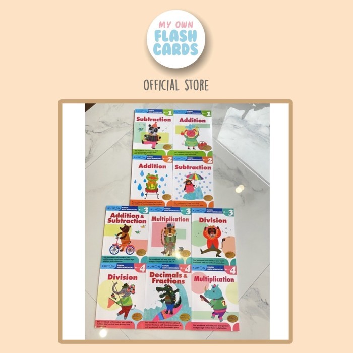 

TERBARU Kumon Math Workbooks Imported Book Buku Impor Matematika Anak SD kado HOT SALE!