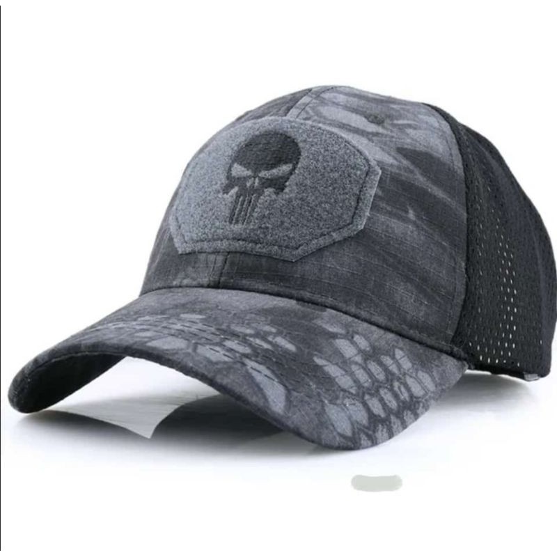 TOPI OUTDOOR SKULL EMERSON VELCRO TACTICAL ARMY ORIGINAL IMPORT