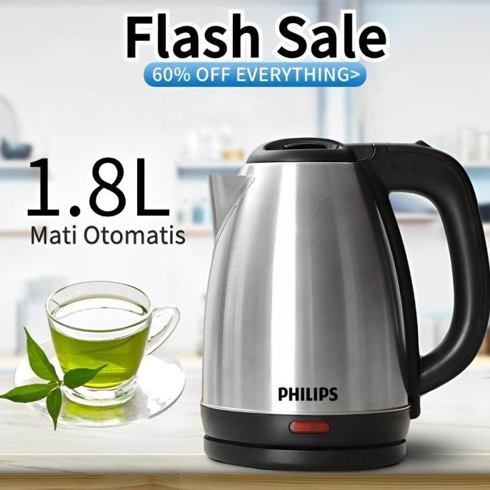 Teko Listrik Pemanas Air Stainless Philips