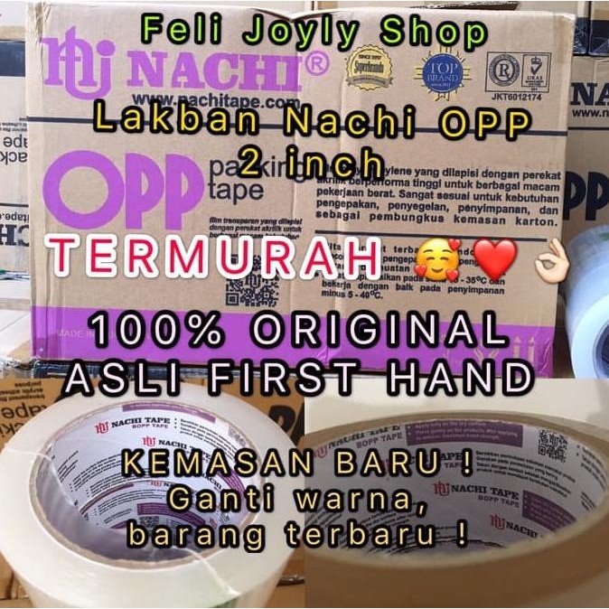 

Terlaris Lakban Bening Coklat Nachi Naci Solasi Selotip Opp Plakban Termurah Ready Stok