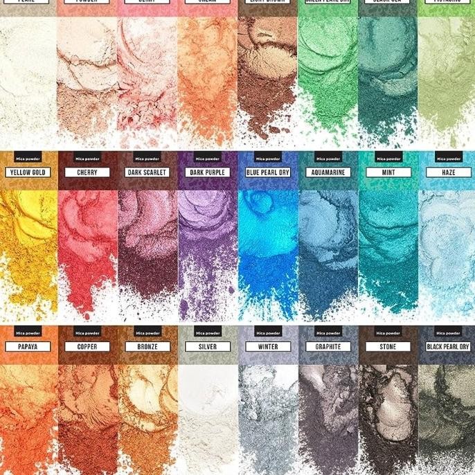 

BARU PEWARNA PIGMENT NATURAL MICA POWDER BUBUK MIKA PEWARNA RESIN 50GR