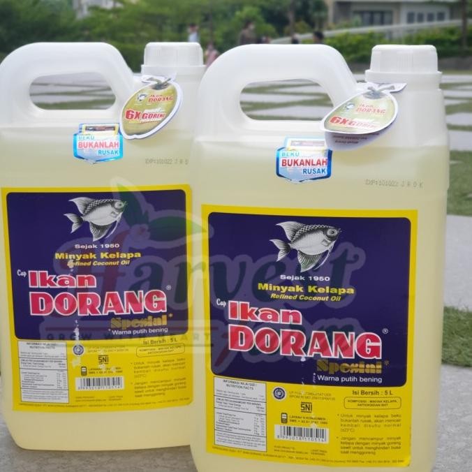 

Terlaris Minyak Goreng Kelapa (Coconut Oil) Spesial Cap Ikan Dorang - 5 Liter Ready Stok