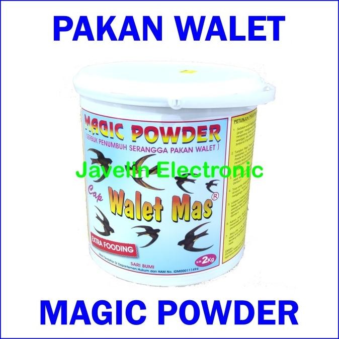 

BARU PAKAN WALET MAGIC POWDER CAP WALET MAS ISI 2 KG MAKANAN BURUNG WALET