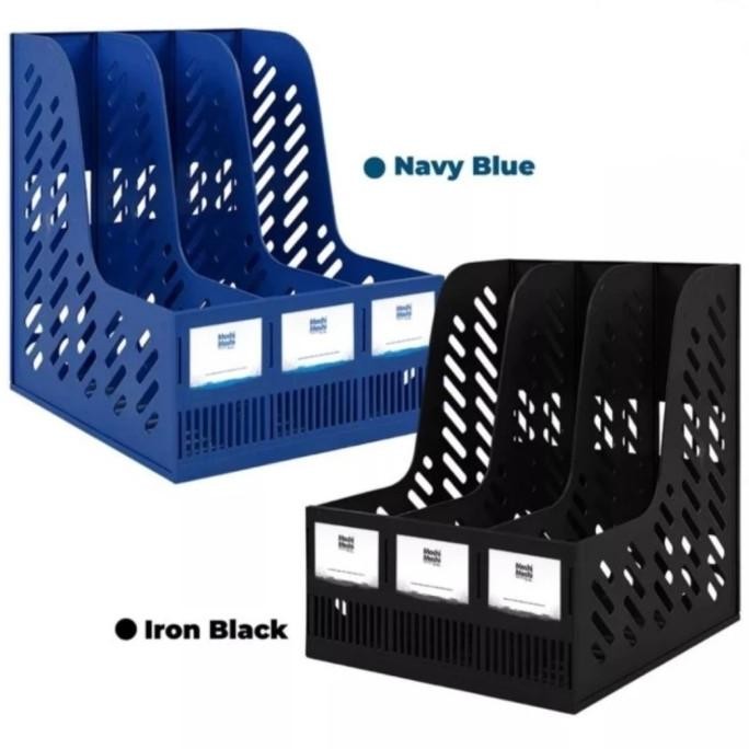 

ST File Box Foldable 3 Layer Tempat Penyimpanan Dokumen Lipat 3Sekat