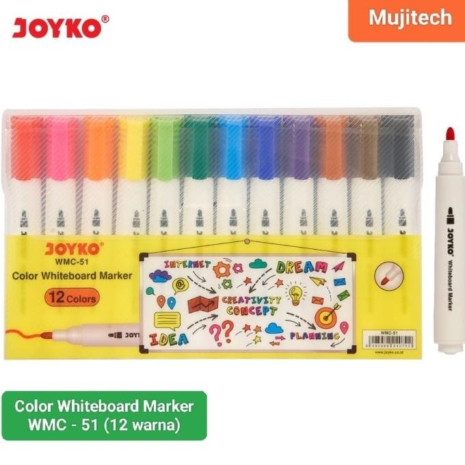 

JOYKO SPIDOL PAPAN WMC-51 COLOR WHITEBOARD MARKER Termurah