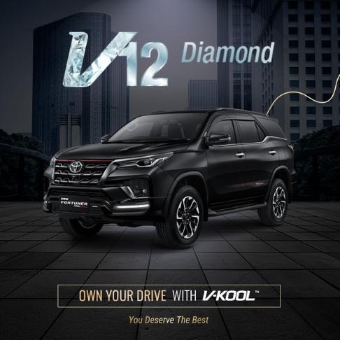Kaca Film V-KOOL Diamond Series TOYOTA FORTUNER Depan VK40