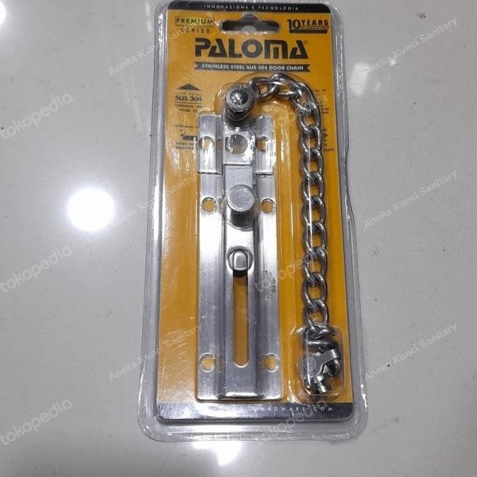 Slot Pintu Door Chain Paloma Dhp 201 Grendel Rantai Premium Sus 304 Original