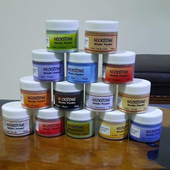 

BARU METALIK POWDER 50 GR GOLD , DEEP GOLD , COPPER , MOONSTONE ,