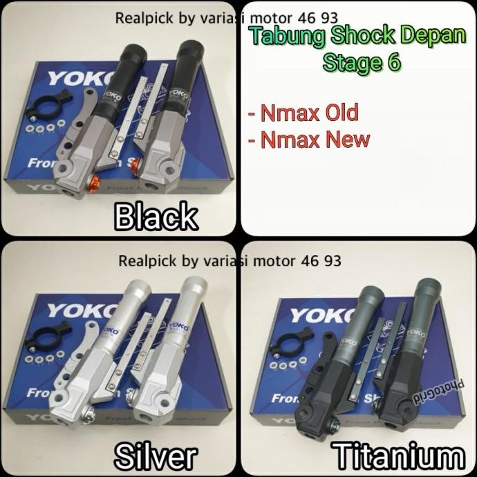 shock depan nmax / new nmax / aerox / aerox new bottom shock depan yoko original thailand Terlaris
