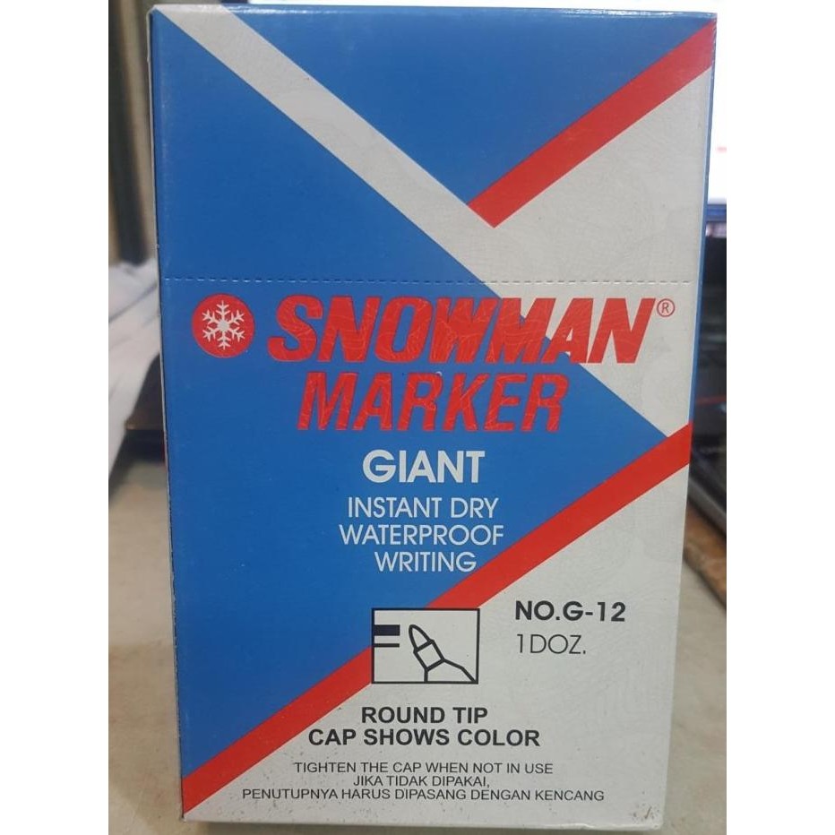 

Spidol Snowman Marker permanen G-12/spidol/spidol snowman Termurah