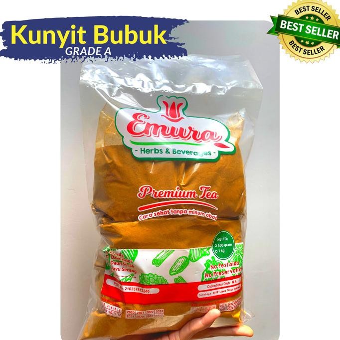 

BARU KUNYIT/KUNIR BUBUK 1/2KG GRADE A PREMIUM/ CURCUMA POWDER/KUNYIT SERBUK