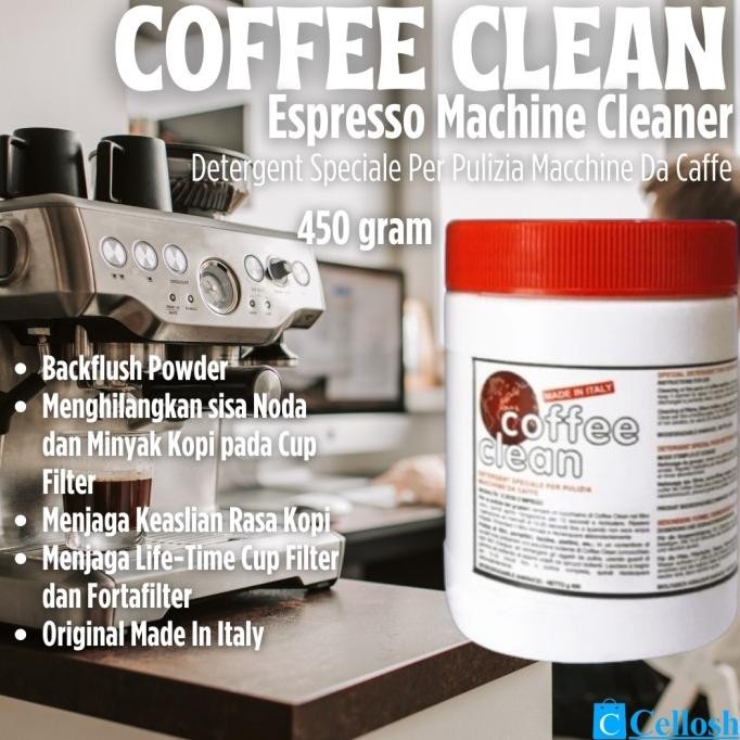 

BARU PEMBERSIH MESIN KOPI COFFEE CLEAN DESCALER POWDER ESPRESSO MACHINE CLEANER 450 GRAM