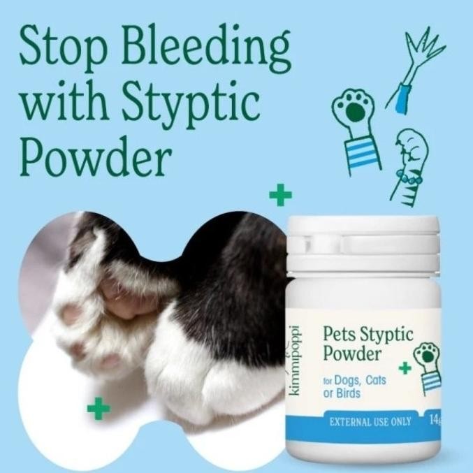 

BARU PET STYPTIC POWDER PENGHENTI DARAH KUKU ANJING KUCING 14GR