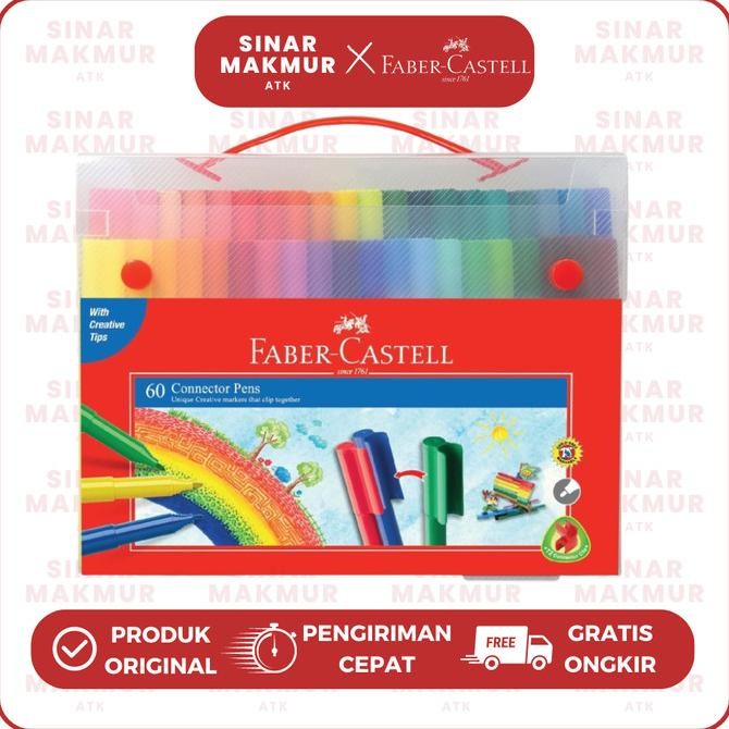 

Connector Pen/Spidol Warna/Coloring Marker 60 Warna Faber Castell (Set) Termurah