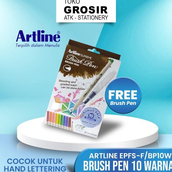 

ARTLINE Spidol Supreme Brush Pen SET 10 Colours EPFS-F/BW10WB1 Termurah