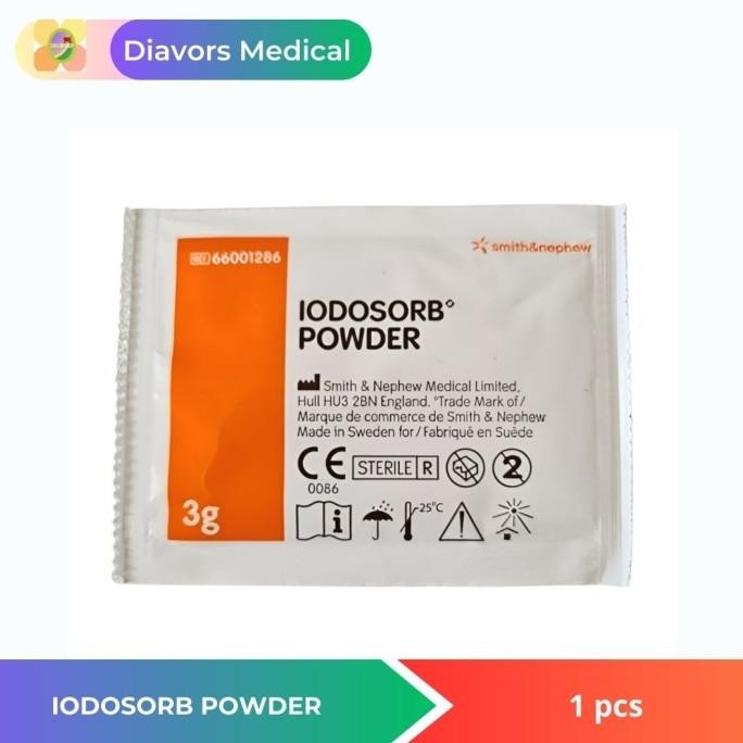 

BARU IODOSORB POWDER SACHET 3G ANTISEPTIK LUKA 1 SACET