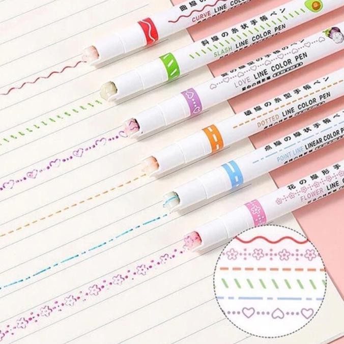 

Mainan Edukasi Anak Spidol Line Marker / Spidol Dekorasi Termurah