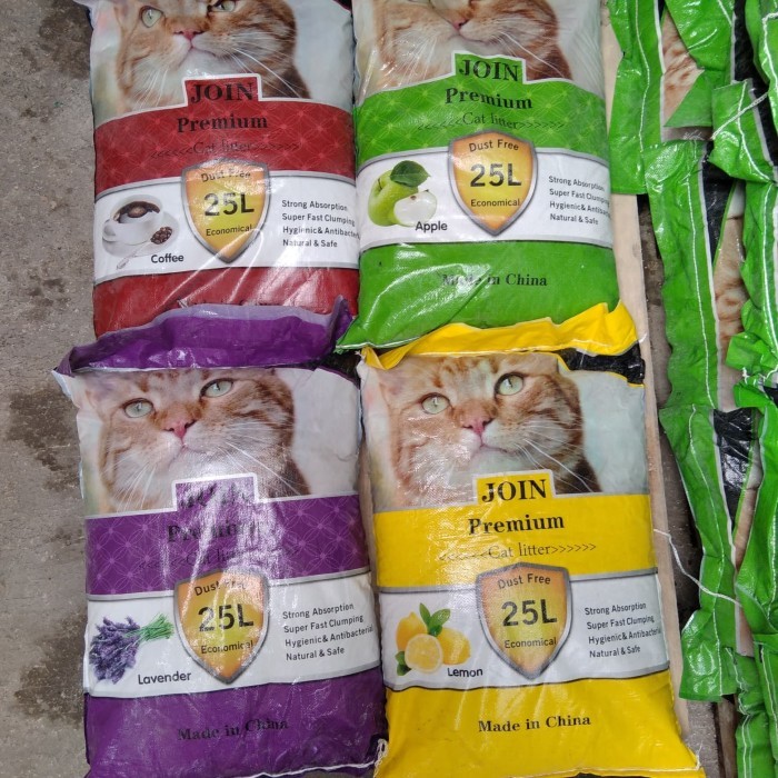 Pasir Bentonic Join 25 liter Pasir Kucing Gumpal - Wangi Pasir kucing