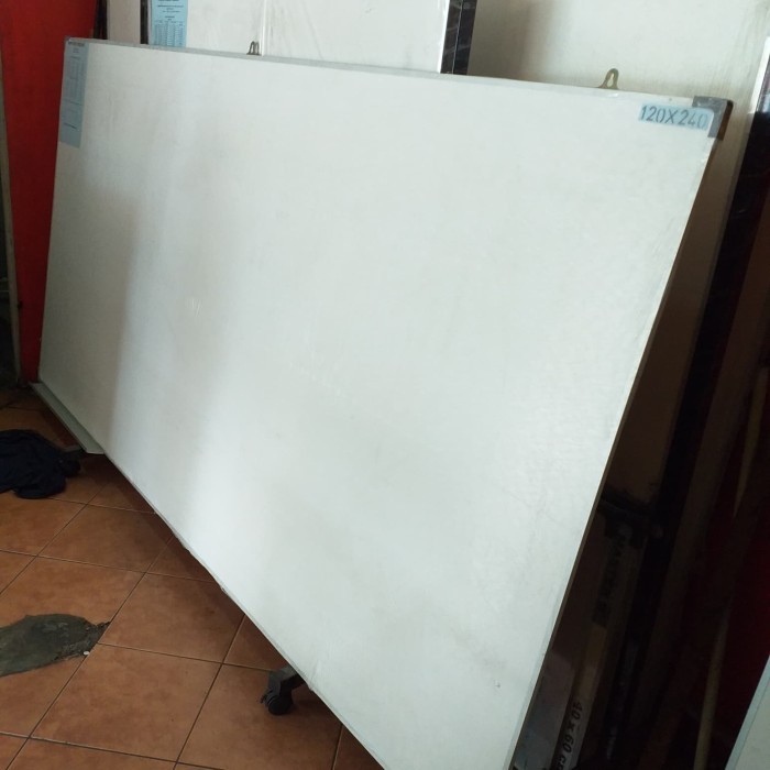 

Papan Tulis 120x240 cm/White board 120X240 cm gantung non magnetik