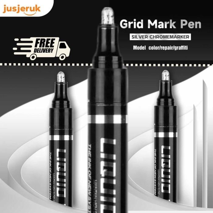 

JFactory Spidol Permanen Marker Metallic Chrome Waterproof 2mm