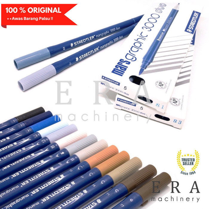 

Pensil Denim Staedtler Marsgraphic 3000 Duo Marker Eceran 81 83