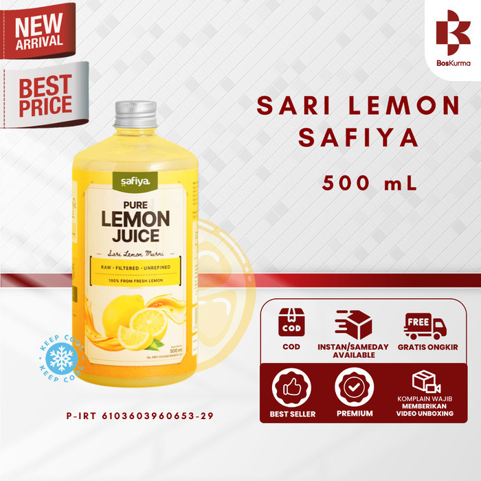 

Sari Lemon 500 ml Safiya - Pure Lemon Juice 100% Lemonits