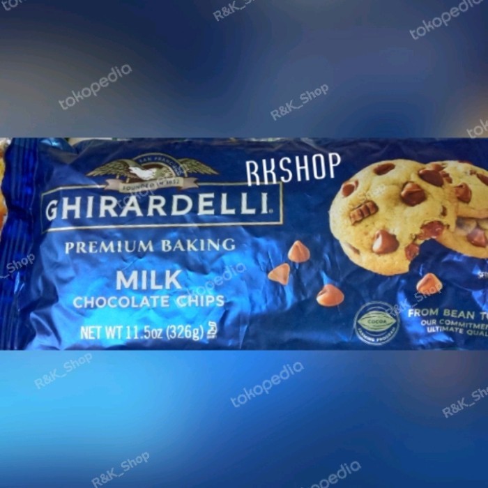 TERLARIS ghirardelli milk chocolate chips 326gr