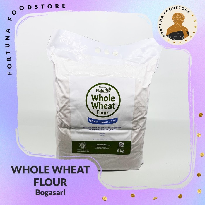 

Bogasari Naturich Whole Wheat Flour Tepung Gandum Utuh 5kg