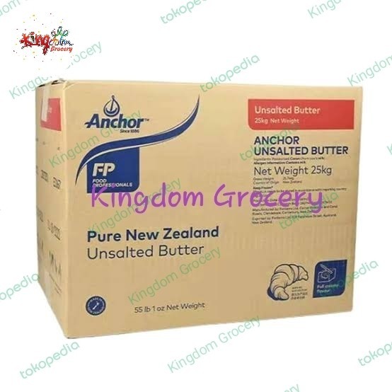 

ANCHOR UNSALTED BUTTER 25KG (ORIGINAL)