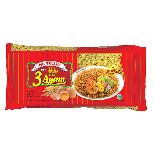 

CAP 3 AYAM MIE TELOR MRH 200 GR