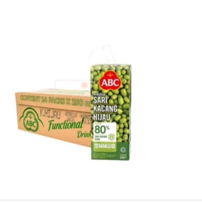 

TERLARIS TERLARIS TERLARIS ABC SARI KACANG HIJAU MUNG BEAN 250ML & 200ML 1 DUS ISI 24 PACK MURAH!!!