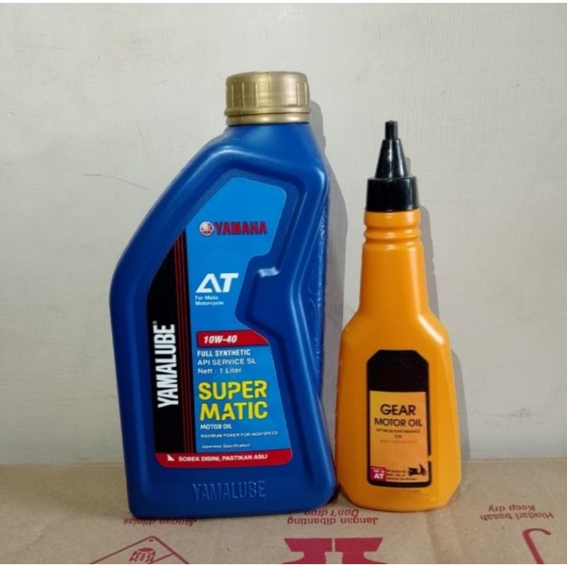 OIL YAMALUBE SUPER MATIC 10W-40 1L + OIL GEAR/OIL GARDEN 140ML