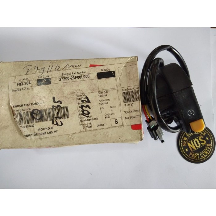 Holder Kanan Saklar Switch Tombol Stater Suzuki Shogun New 110 Fd 110 Barang Langka