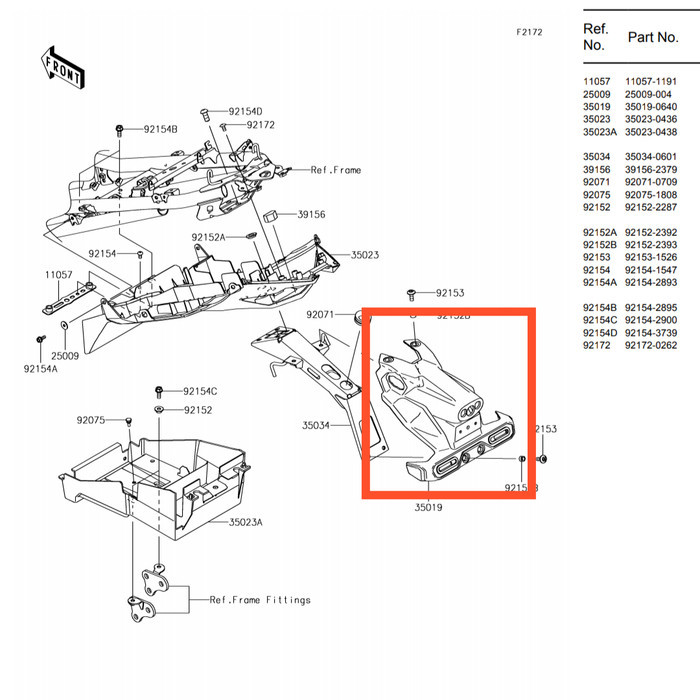 READY STOCK SPAKBOR BELAKANG KAWASAKI NINJA 250FI 2018 ORIGINAL ORII