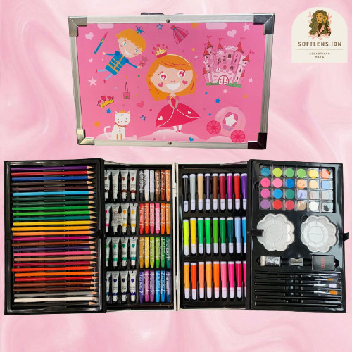 

Crayon set 145 Alat Tulis Anak Koper Gambar Lukis Koper Box